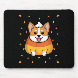 Candy Corn Cute Corgi Dog Spooky Halloween Men Wom Mouse Mat
