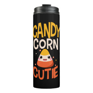 Candy Corn Cutie Child Kids Halloween Outfit Thermal Tumbler