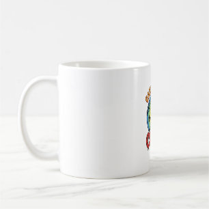 Candy Corn Cutie Vintage Halloween Castle Design_1 Coffee Mug