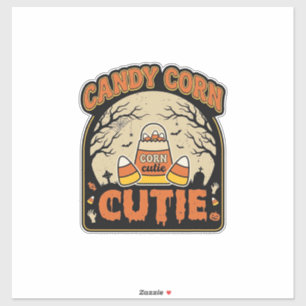 Candy Corn Cutie Vintage Halloween Vector Design_1