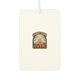 Candy Corn Cutie Vintage Halloween Vector Design_1 Car Air Freshener
