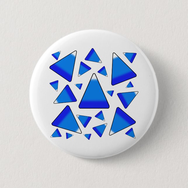 Candy Corn Dark Blues 6 Cm Round Badge (Front)