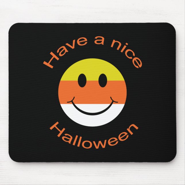 Candy Corn Face Mouse Mat (Front)