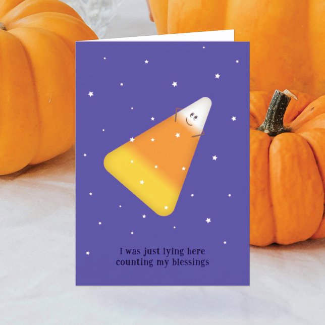 Candy Corn Folded Holiday Card (Creator Uploaded)