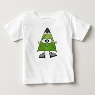 Candy Corn Frankenstein Halloween Baby T-Shirt