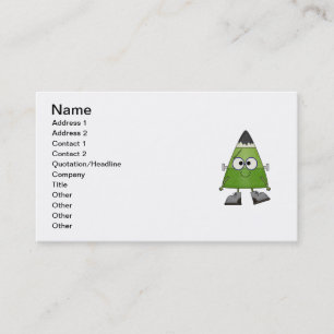 Candy Corn Frankenstein Halloween Business Card