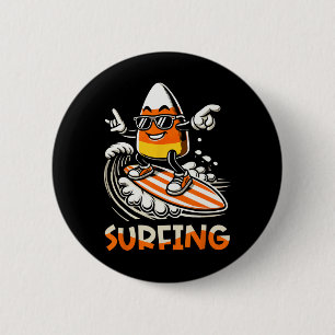 Candy Corn Funny Halloween Design  6 Cm Round Badge