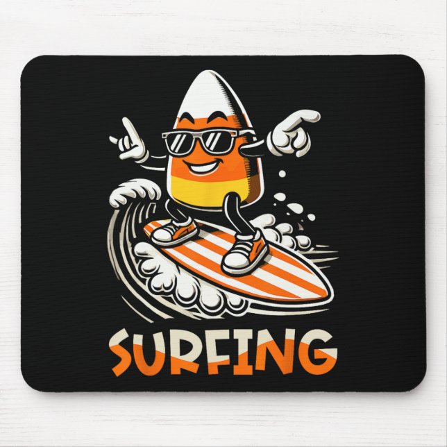 Candy Corn Funny Halloween Design  Mouse Mat (Front)