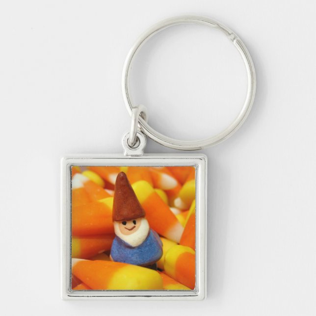 Candy Corn Gnome Key Ring (Front)