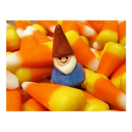 Candy Corn Gnome Postcard