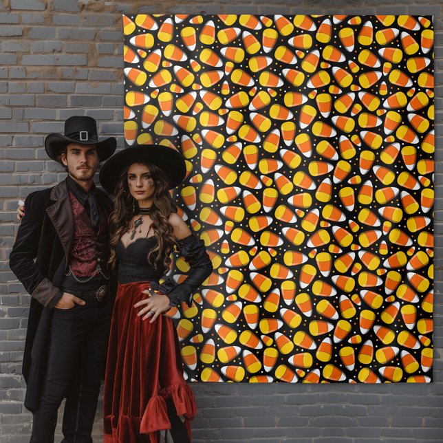 Candy Corn Halloween Backdrop Tapestry (Creator Uploaded)