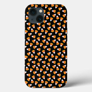 Candy Corn Halloween Black and Orange iPhone 13 Case