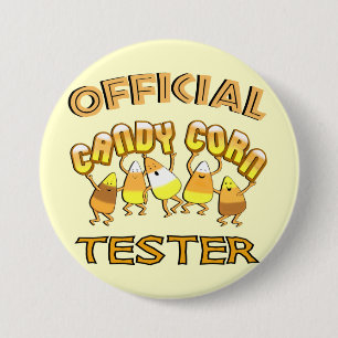 Candy Corn Halloween Button