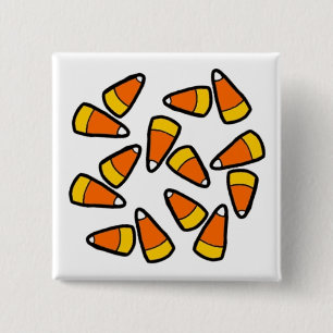 Candy Corn Halloween Button