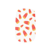 Candy Corn Halloween Nail Wraps