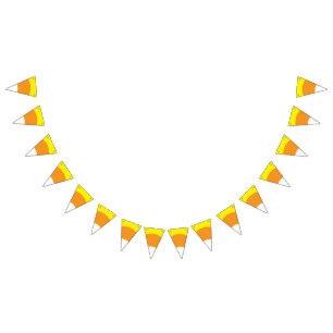 Candy Corn Halloween Party bunting banner