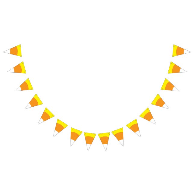 Candy Corn Halloween Party bunting banner (All)