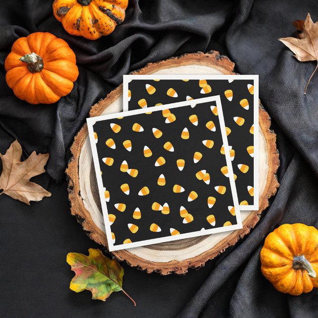 Candy Corn Halloween Party Napkin (Creator Uploaded)