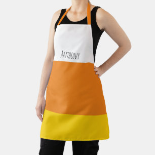 Candy Corn Halloween Personalized Apron