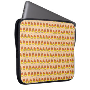 Candy Corn Halloween Thanksgiving Trick or Treat Laptop Sleeve