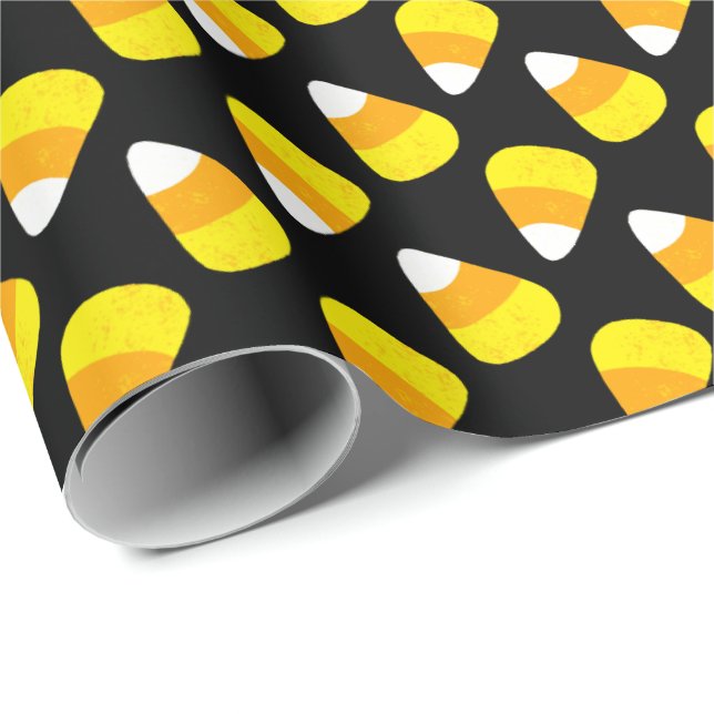 Candy Corn Halloween Wrapping Paper (Roll Corner)