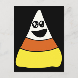 Candy Corn Happiness Halloween Cute Candies Postcard
