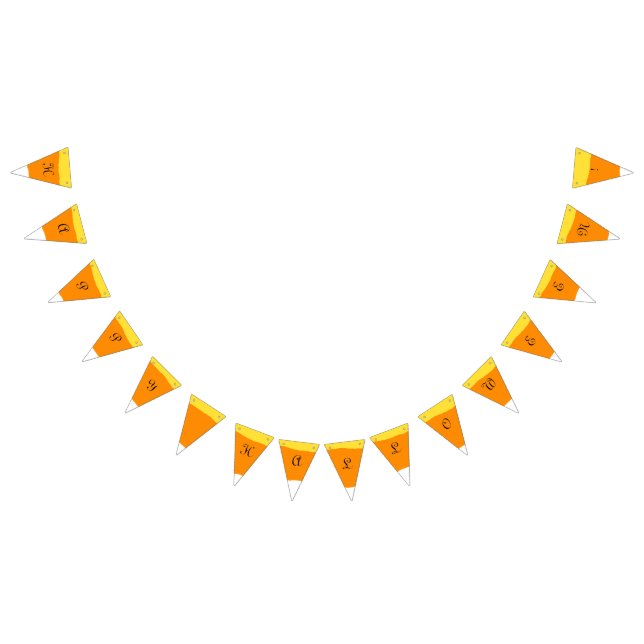Candy Corn Happy Halloween - Bunting Flags (All)