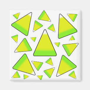 Candy Corn in Green & Yellow Magnet