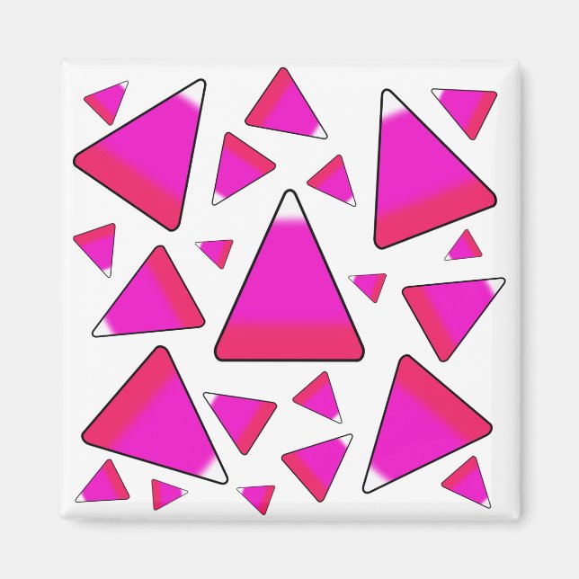 Candy Corn in Pinks Magnet (Front)