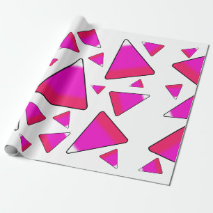 Candy Corn in Pinks Wrapping Paper