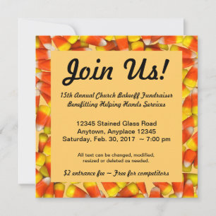 Candy Corn Invitation