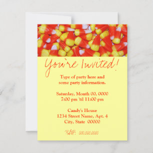 Candy Corn Invitation