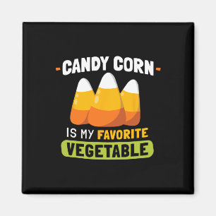 Candy Corn Is My Favourite Vegetable Funny Hallowe Magnet