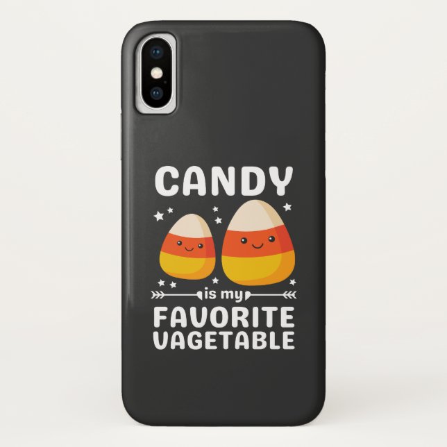 Candy Corn Is My Favourite Vegetable Halloween Case-Mate iPhone Case (Back)