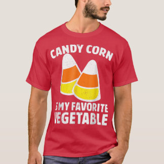 Candy Corn Is My Favourite Vegetable Tee Retro Hal
