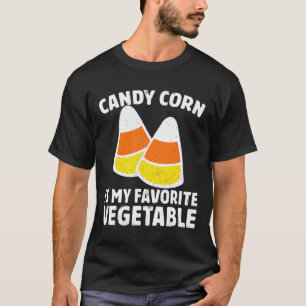 Candy Corn Is My Favourite Vegetable Tee Retro Hal