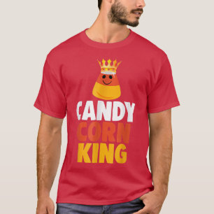 Candy Corn King Funny Halloween Couples Matching T-Shirt