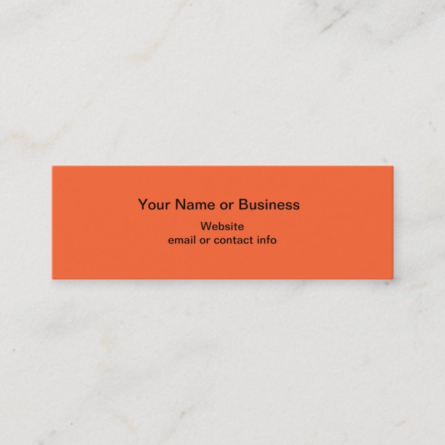 Candy Corn Mini Bookmark Business Card (Front)