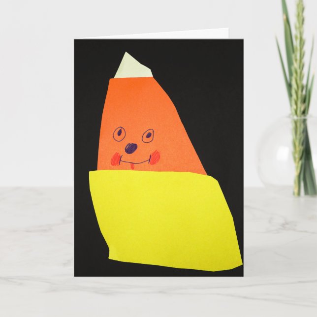 Candy Corn Monster Card (Front)