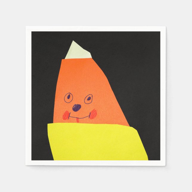Candy Corn Monster Napkin (Front)