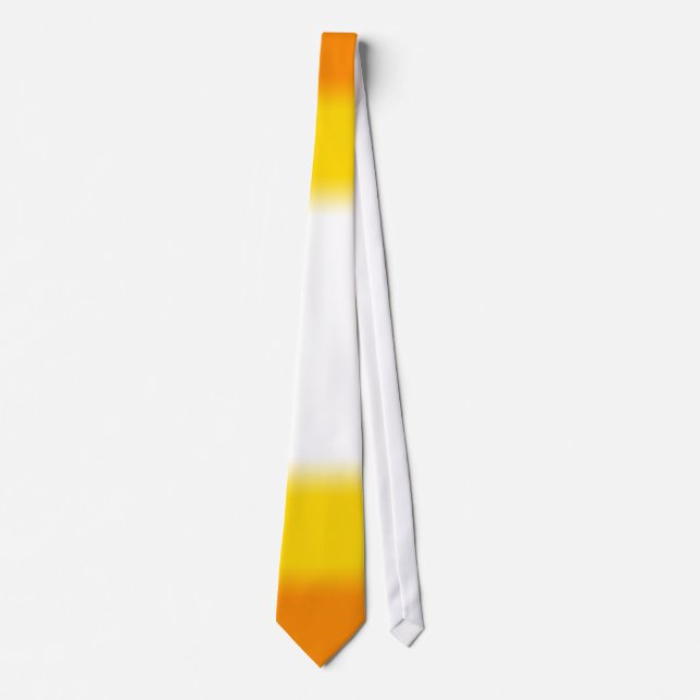 Candy Corn Ombre Halloween Tie (Front)