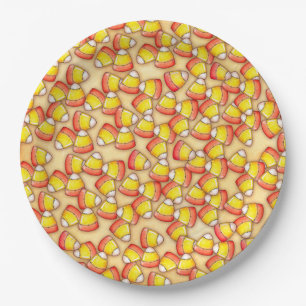 Candy Corn Paper Plate