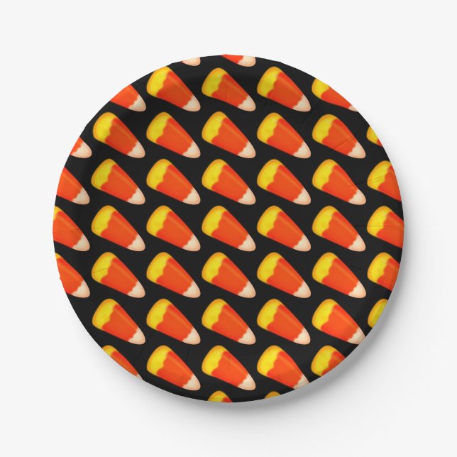 Candy Corn Paper Plates (Front)