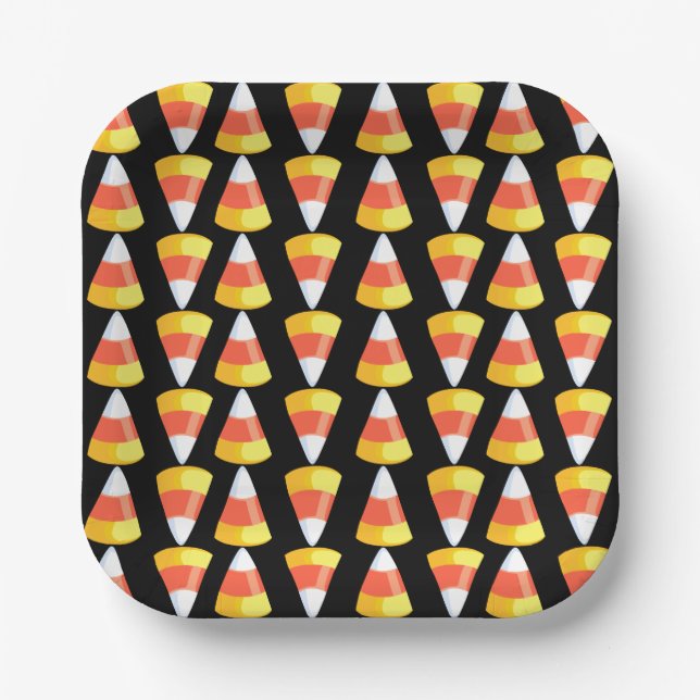 Candy Corn Paper Plates (Front)