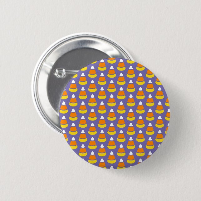 Candy Corn Pattern 6 Cm Round Badge (Front & Back)
