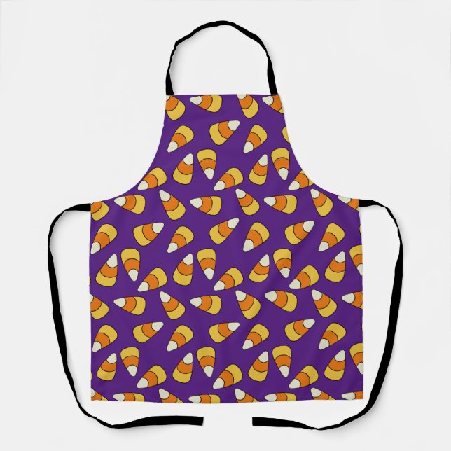 Candy Corn Pattern Apron (Front)