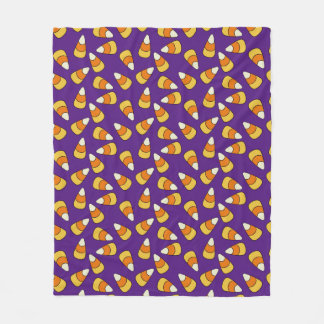Candy Corn Pattern Fleece Blanket
