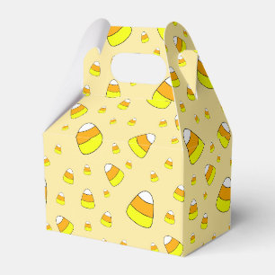 Candy Corn Pattern Halloween Favour Box