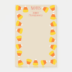 Candy Corn Personalised Post-it Notes