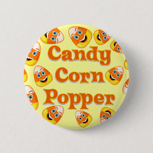 Candy Corn Popper 6 Cm Round Badge